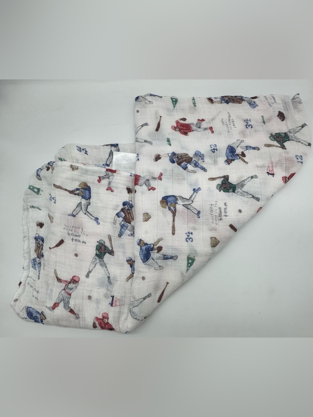 Little Unicorn Muslin Swaddle Blanket in Play Ball Print